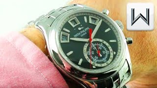 Patek Philippe 59601A010 1YEAR BLACK DIAL Annual Calendar Chronograph Luxury Watch Review [upl. by Herodias]