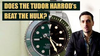 Tudor Harrods vs Rolex Hulk  Submariner 116610LV vs Black Bay 79230G [upl. by Jae517]