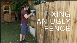 COVERING UP AN UGLY FENCE WITH FEATHER EDGE [upl. by Ladnor]