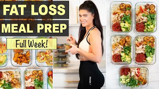 NEW SUPER EASY 1 WEEK MEAL PREP FOR WEIGHT LOSS  Healthy Recipes for Fat Loss [upl. by Lemra]