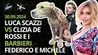 Luca Scazzi vs Clizia de Rossi e i barbieri Federico e Michele  La Zanzara del 30092024 [upl. by Livvyy]