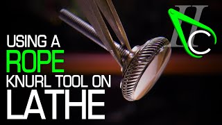 Using A Rope Knurl Tool On The Lathe [upl. by Hsenid]