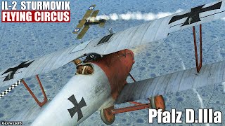 IL2 Flying Circus Pfalz DIII quotFront Patrolquot German WW1 Fighter [upl. by Okimuk]