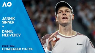 Jannik Sinner v Daniil Medvedev Condensed Match  Australian Open 2024 Final [upl. by Silvester]