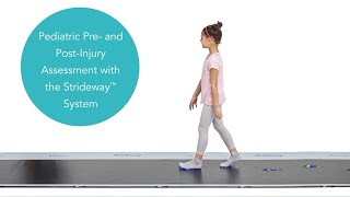 Pediatric Gait Analysis  Pre and PostInjury Assessment with the Strideway System [upl. by Christye633]