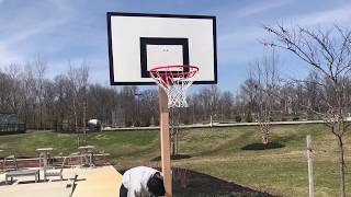 How to make a Homemade Basketball Hoop from scratch [upl. by Pieter]