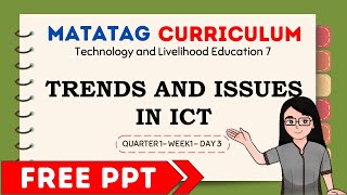 LESSON TRENDS AND ISSUES IN ICT [upl. by Noni203]