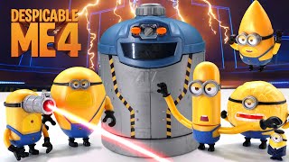 Unboxing EVERY Despicable Me 4 Mega Minions Action Figure Transformation Chamber Collection [upl. by Aliuqaj366]