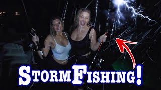 Fishing In a HURRICANE W CRAZY WINDS And Massive DOWNPOUR Storm Fishing [upl. by Donela185]