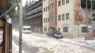 Unwetter mit Hagel am Walchensee [upl. by Brandon]