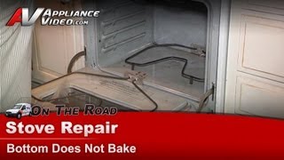 GE Stove Repair  Bottom Does Not Bake  Bake Element [upl. by Norby630]