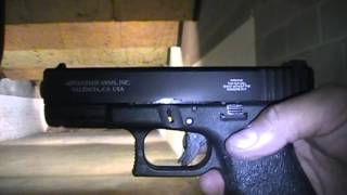 The 22LR Glock 19 conversion kit Advantage arms [upl. by Enyawed269]