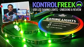 KontrolFreek Gaming Lights USB LED Lightstrips Unboxing amp Review [upl. by Vally]