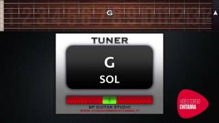 ACCORDATORE CHITARRA ONLINE  GUITAR TUNER ONLINE [upl. by Kucik]