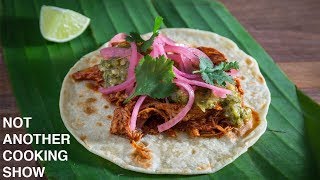 how to make REAL COCHINITA PIBIL tacos [upl. by Nortyad766]