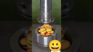 Crushing by machine automobile satisfying experiment cancrushing funny food [upl. by Castle]