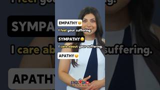 Empathy Sympathy Apathy  English Vocabulary [upl. by Garling]