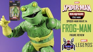 Marvel Legends FROG MAN SpiderMan Stilt Man BAF Wave Review [upl. by Anauqahs]