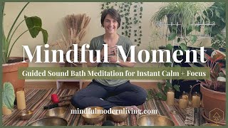 Mindful Moment 17  Sound Bath Meditation  Patience [upl. by Eednahs]