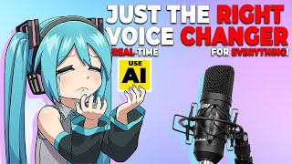 How to USE AI VOICE Changer in REALTIME for RECORDING amp STREAMING [upl. by Carmita]