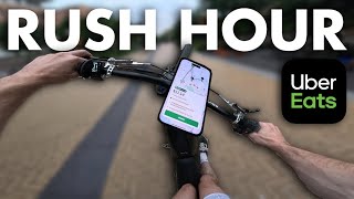 POV FOOD DELIVERY ON EBIKE 36 HR [upl. by Aerdnaxela756]