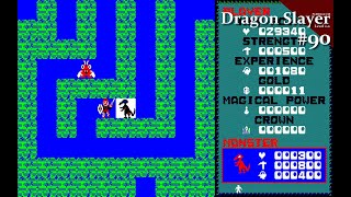 【Play】PC8801 ドラゴンスレイヤー（Level20）90 レトロゲーム [upl. by Lettie626]