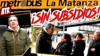 ¡COLECTIVOS SIN SUBSIDIOS 💥RECORRIDA de MARTÍN CICCIOLI por las PARADAS 💥 [upl. by Letitia]