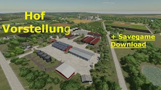 LS22 Hof Vorstellung auf der Elmcreek  Savegame Download LS22 FS22 [upl. by Janice]