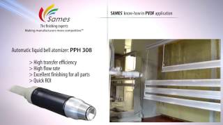 Spraying PVDF materials with the technology  SAMES KREMLIN [upl. by Nida410]