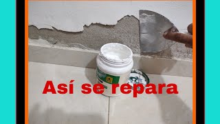 👉 ASI TU MISMO puedes arreglar una PARED EN MAL ESTADO [upl. by Grimbal]