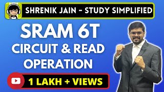 SRAM 6T  circuit explanation and read operation [upl. by Trey]