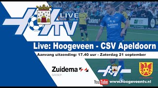 Liveuitzending Hoogeveen  CSV Apeldoorn [upl. by Aeila890]