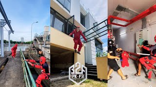 Videos Parkour Compilation  Money Heist vs Police 70  By Bubbles Passion deadpool3 moneyheist [upl. by Spoor]