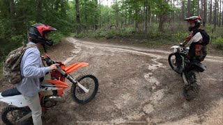 Riding Dirt Bikes On The Sandstone Trail In Kisatchie National Forest [upl. by Abisha]