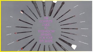 HOW TO PICK THE BEST EYESHADOW BRUSH FOR YOUR EYE SHAPE [upl. by Yedok]