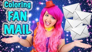 Coloring amp Opening Fan Mail  Custom Fan Art and More Prismacolor Pencils  KiMMi THE CLOWN [upl. by Calvert]