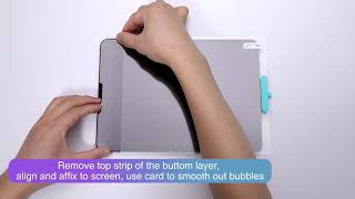 【ESR】How to install the Matte PaperLike PET Screen Protector [upl. by Naloj602]