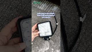 LED Work light durability test automobile autoledlights ledlights ledworklights [upl. by Octavus]