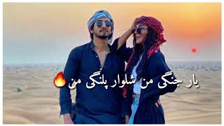 یار جنگی من شلوار پلنگی من🔥New mast irani song  Afghanistan Must watch it 👌 with lyrics [upl. by Attekal]