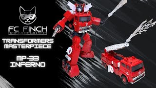 TRANSFORMERS MASTERPIECE MP33 INFERNO FINCH REVIEWS [upl. by Rosita]