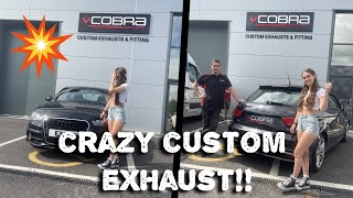 AUDI A1 GETS CRAZY COBRA SPORT EXHAUST [upl. by Gildus413]