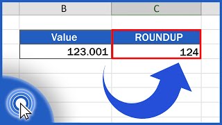 How to ROUNDUP in Excel [upl. by Nysilla739]