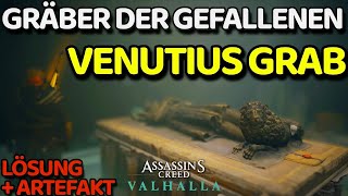 Assassins Creed Valhalla Venutius Grab  Artefakt Gräber der Gefallenen Trophy Grabkenner AC Trophäe [upl. by Aesoh175]