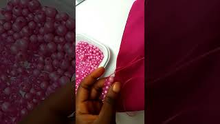 beading on fabric edges diy beading sewing beadworking [upl. by Elayne91]