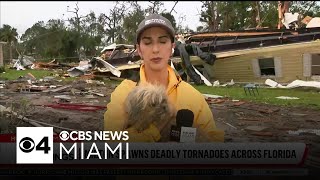 Dog found in rubble at Florida mobile community after Hurricane Milton swept through [upl. by Frere957]