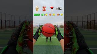 ICE CREAM ASMR CATCH THE BALLS WITH NAIL GOALKEEPERS GLOVES 🍦🧤🏀shorts viralvideo challenge [upl. by Callan250]