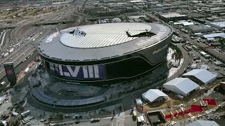 Homeland Security Patrols Super Bowl Stadium From the Sky [upl. by Alsworth]