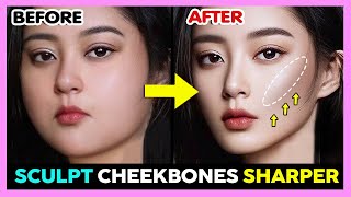 ✨ EXERCISE FOR MORE DEFINED CHEEKBONES amp CHEEKBONES LIFT  GET MODEL CHEEKBONES SHARPER amp SLIM FACE [upl. by Ssenav]