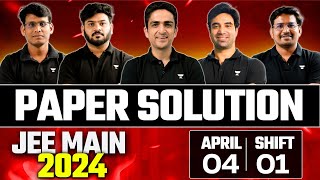 JEE Main 2024 Paper Solution  4th April Shift 1 [upl. by Braeunig735]