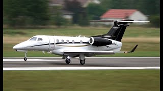 Synair Embraer Phenom 300 FHMML ✈ Landing Start Up and Take Off [upl. by Kesley]